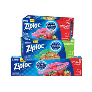【自营】ziploc密保诺密封袋进口密实袋食品级保鲜袋冰箱冷冻袋
