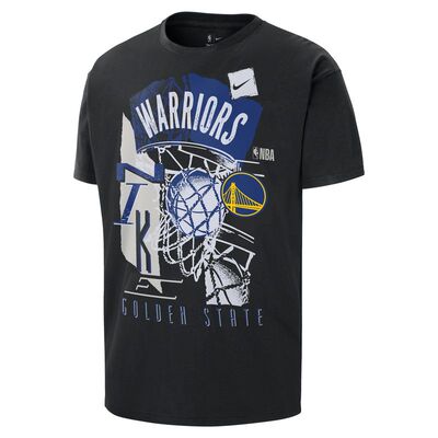 6月金州勇士队男子美式短袖T恤夏季新款复古风NIKE NBA HV5642