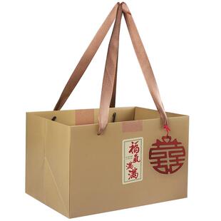 喜事回礼礼品袋寿宴周岁生日乔迁礼袋福气满满手提袋礼袋可定制