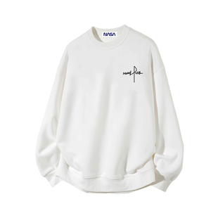 NASA STUSY美式高街2026新款秋冬装男款宽松情侣潮牌加绒保暖卫衣