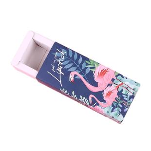 口红礼盒包装盒单支高档精美古风ins简约黑色网红生日抽屉空盒子