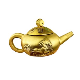 黄铜小茶壶手玩把把壶手把件打麻将赢钱神器把把胡打牌吉祥物