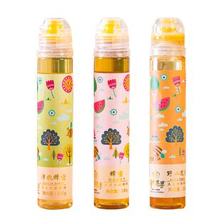 养蜂婆婆蜂蜜纯正百花蜜天然洋槐蜜柠檬蜂蜜正品便携挤压小瓶包装