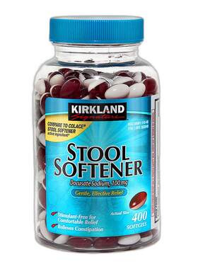 美国直邮Kirkland科克兰StoolSoftener大便软化剂胶囊老人400粒