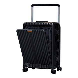 前置开口宽拉杆行李箱新款大容量男学生密码旅行箱24寸女登机箱