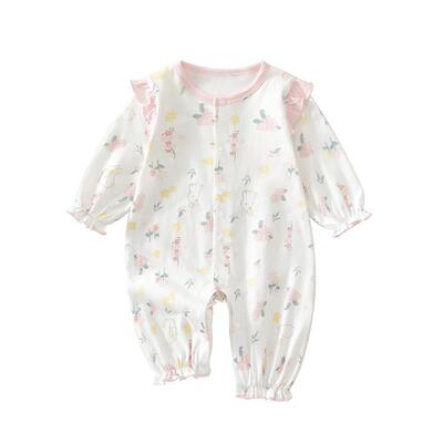 小聪熊婴儿衣服夏季长袖连体衣