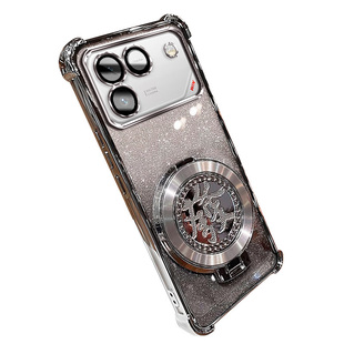 适用华为荣耀winRT手机壳国潮陀螺支架AAK-AN00网红闪粉HonorWinRT硅胶软壳winTR磁吸支架四角防摔全包镜头膜