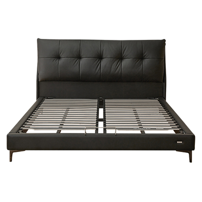 全友家居真皮软床+床垫组合