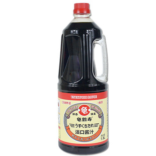 龟鹤寿淡口酱油1.8L日料专用酱油调料日式寿司料理蘸料鲜酱油包邮