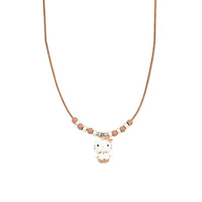 三福IP款休闲凯蒂猫编绳坠短项链单条 萌趣首饰配饰链851541