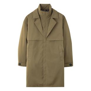 Mind Bridge2025新款工装保暖外套冬季中长款羽绒服男士加厚夹克