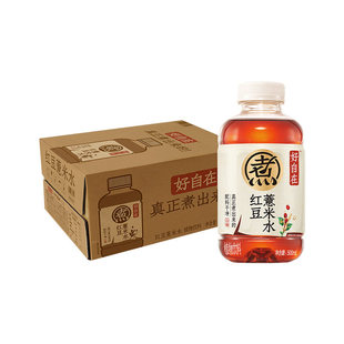 好自在红豆薏米水自在水500mL规格整箱12瓶0糖饮料元气植物