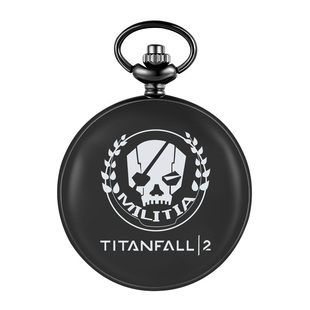 Titanfall泰坦陨落2周边怀表项链吊坠钥匙扣金属挂件 免费刻字