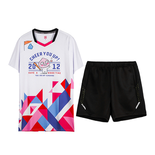 羽毛球服男尤尼女速干运动专业2025短长袖网乒乓韩国秋冬新款套装