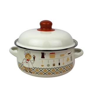 特-价处理小号搪瓷汤锅 搪瓷锅 煮面锅 奶锅 搪瓷盖盆 16-20CM