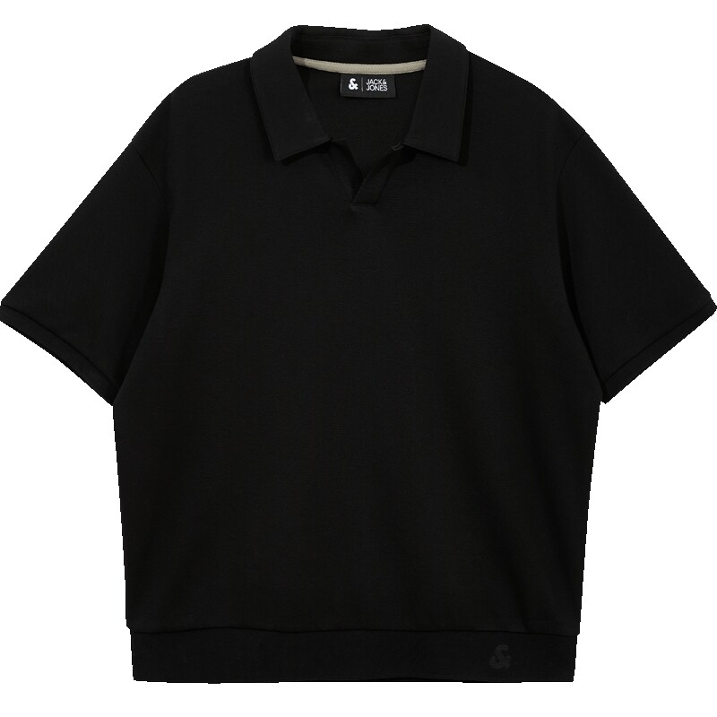 Jack Jones/杰克琼斯杰克琼斯男装夏季新款宽松翻领短袖POLO衫