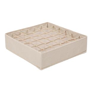 爱丽思抽屉式布艺内衣收纳盒袜子内裤三合一分隔家用衣柜整理盒箱