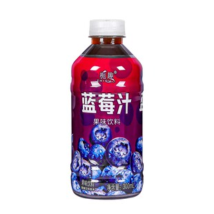 蓝莓汁果味饮料清爽解渴冬季仓库便宜清仓整箱300ml瓶装学生常备