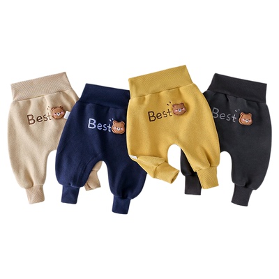 婴儿大屁屁裤秋冬款儿童卫裤加厚保暖男女宝宝裤子外出哈伦裤时髦