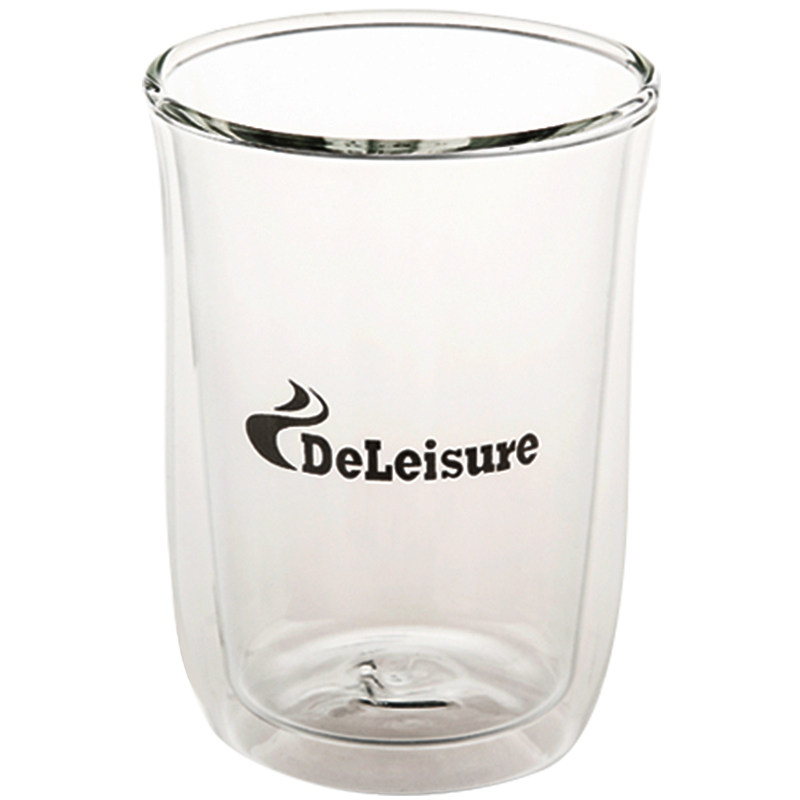 德颐DeLeisure 咖啡机双层中空隔热防烫咖啡杯卡布基诺玻璃杯2只