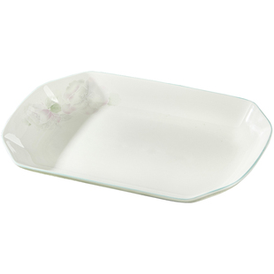 陶瓷鱼盘家用2026新款高颜值抗菌瓷可微波蒸鱼盘子大号装鱼盘碟子