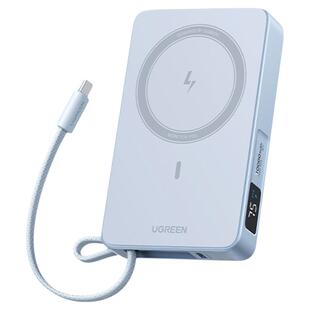 【3C认证可上飞机】绿联2026新款10000毫安30W磁吸无线充电宝自带线适用苹果17专用小米 快充便携移动电源