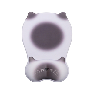 七叶草猫咪鼠标垫护腕女生可爱创意异形硅胶加厚护手腕办公室桌垫