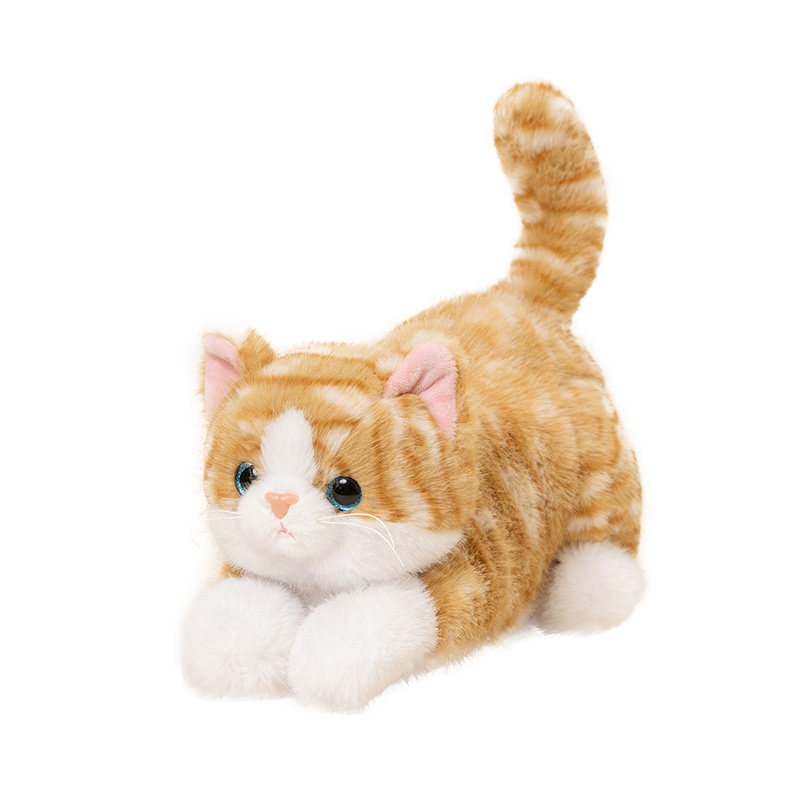 会叫会发声仿真小猫咪玩偶抱枕送