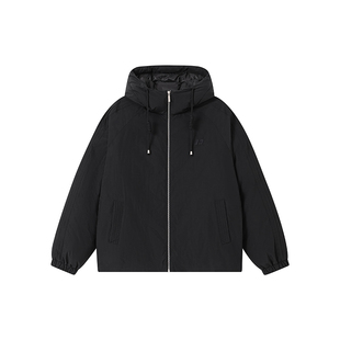 FORNINES防风连帽棉衣男款2025冬季新款面包服加厚棉袄潮牌外套女