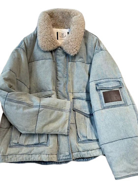 cicicoco女款鹅绒牛仔羽绒服