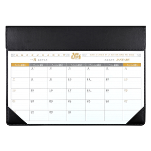 新款2026年日历简约大班桌垫创意商务办公桌面记事台历大号月历计划本律师备忘录商务鼠标垫企业定制广告台垫
