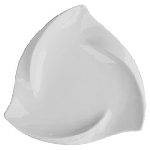 商用白色陶瓷盘子荷叶盘六角三角闪电四方九格盘西餐盘炒菜寿司盘