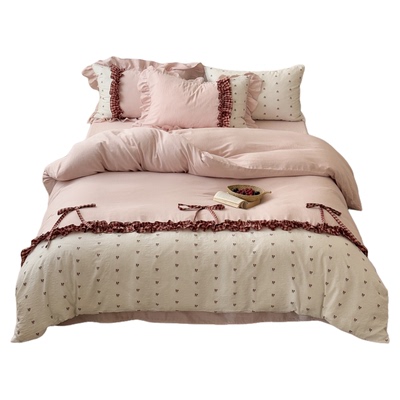 浪漫甜心双层纱四件套