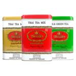 泰国直邮泰式手标茶罐装红茶绿茶奶茶自制金罐装茶包50袋特级正品