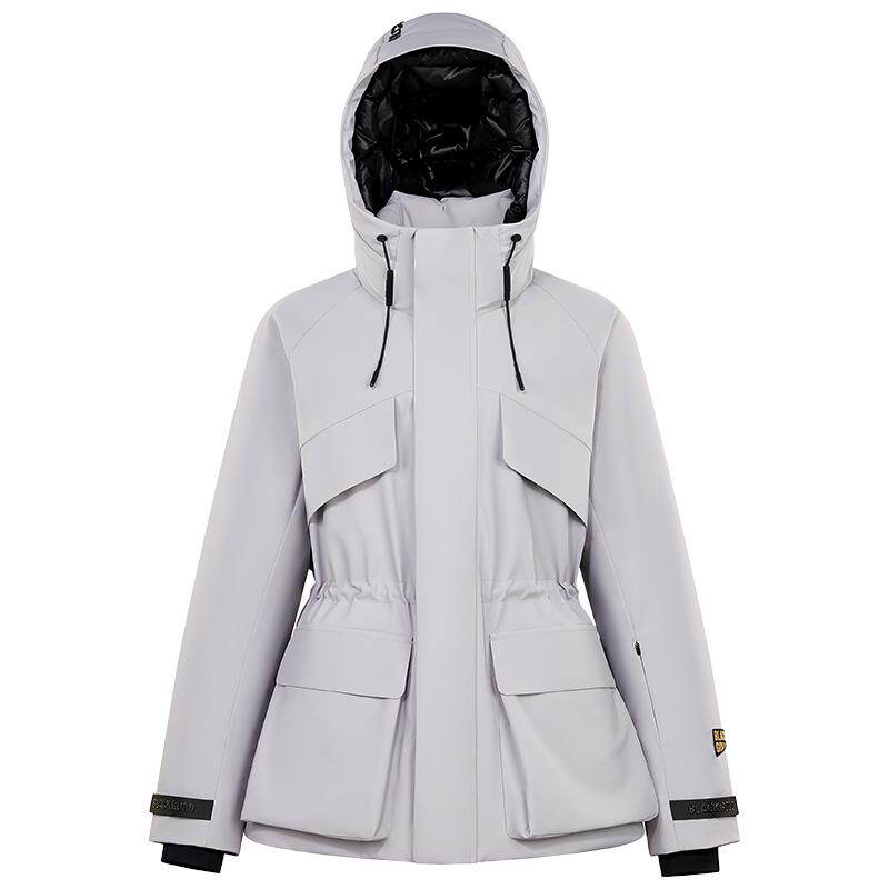 高梵冲锋鹅绒羽绒服女士收腰外套