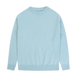 EBAER美利奴羊毛儿童毛衣100%羊毛衫2025秋冬新款男童女童打底衫