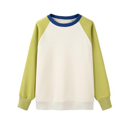 百家好时尚减龄撞色加绒卫衣女