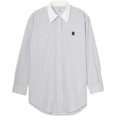 SANDRO法式条纹长袖衬衫