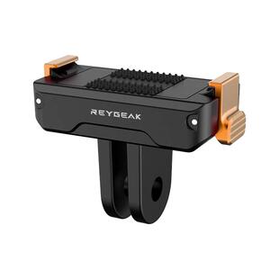 REYGEAK适用DJI大疆Action6/5Pro /4/3磁吸快装快拆底座转接配件OSMO 360灵眸运动相机骑行三脚支架兔笼保护