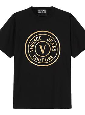 VJC范思哲V字徽章胶印T恤