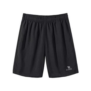 骆驼女装速干短裤2025新款夏季透气直筒宽松休闲运动女士五分裤子