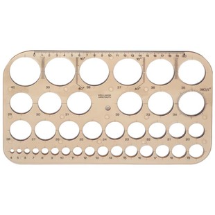 捷克Hoh-i-noor酷喜乐云尺曲线板等腰三角板正圆模板 防墨水晕染