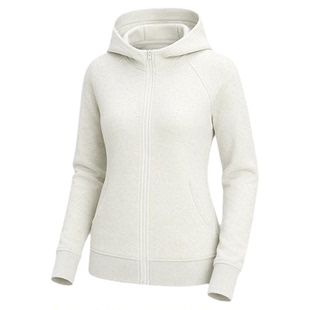 大码运动上衣女秋冬保暖加厚瑜伽服外套中长款连帽胖mm健身服套装