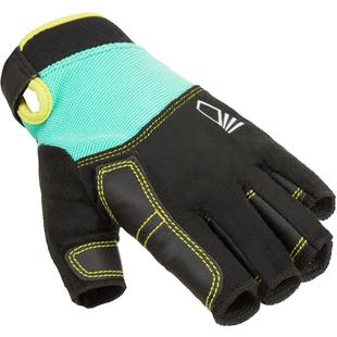 迪卡侬户外防滑半指手套青少年运动手套男露指手套航海帆船ODG