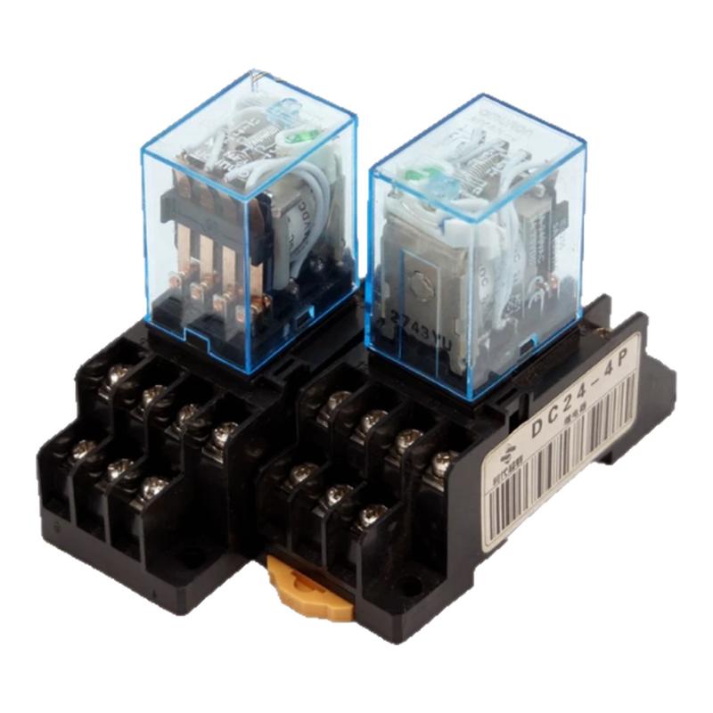 中间继电器220v交流24v小型电磁开关DC24v直流14脚控制开关量信号