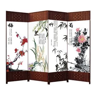 中式屏风隔断客厅2025新款简易卧室遮挡帘挡板折叠移动家用办公室