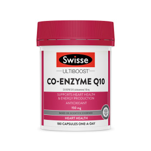 澳洲Swisse辅酶q10软胶囊150mg180粒保护心脏保健品coq10护心宝