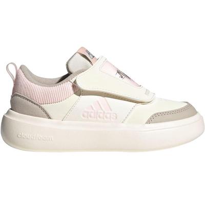 【自营】阿迪达斯女童运动休闲鞋秋冬新款童鞋小女孩小白鞋KJ8727