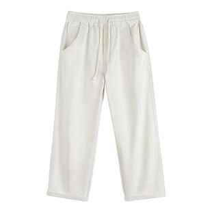 马登工装轻美式Easypants休闲裤白色通勤直筒宽松垂感长裤子男春