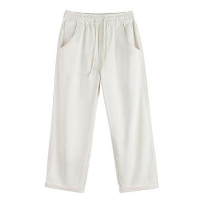 马登工装美式休闲象牙白长裤